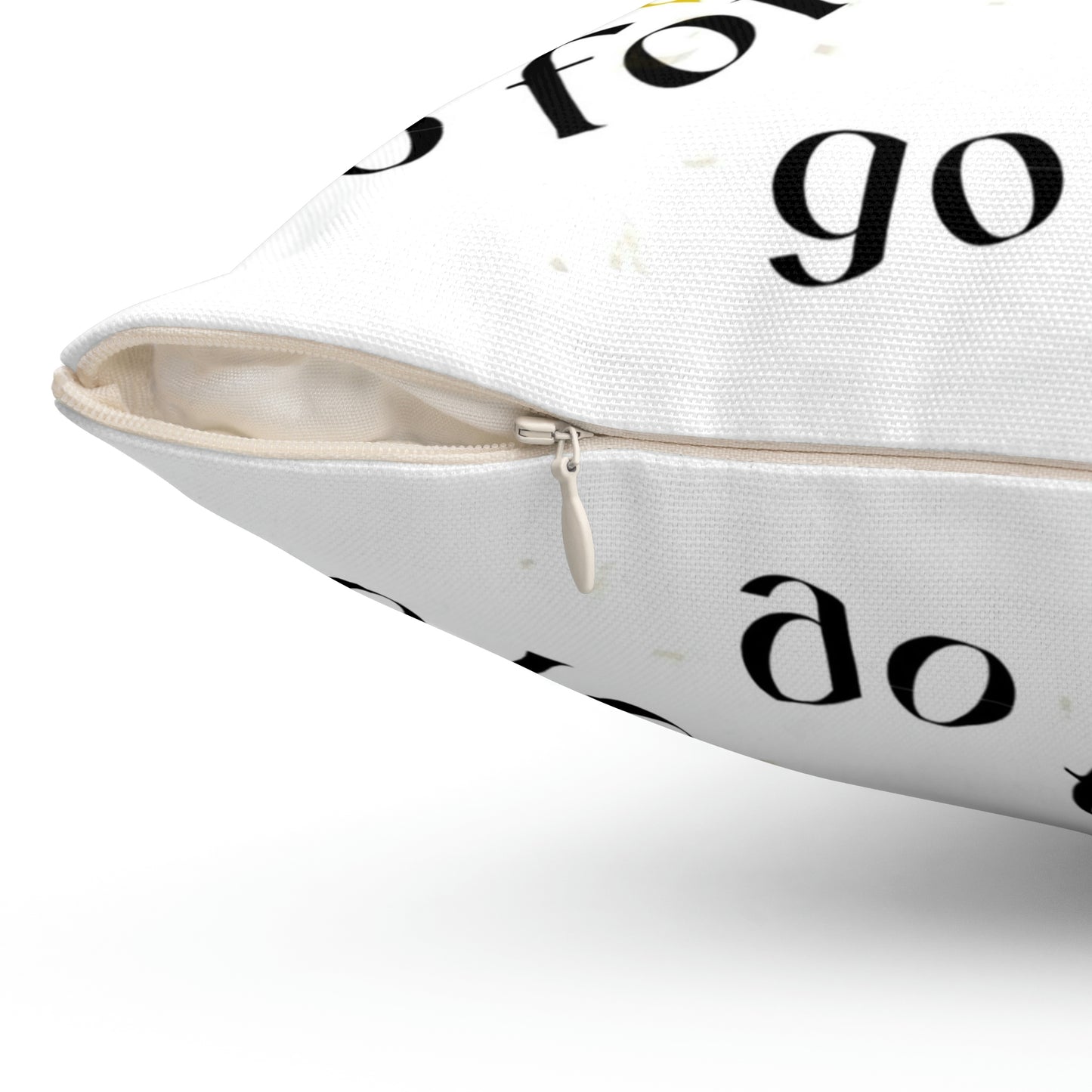Go for Gold Square Pillow
