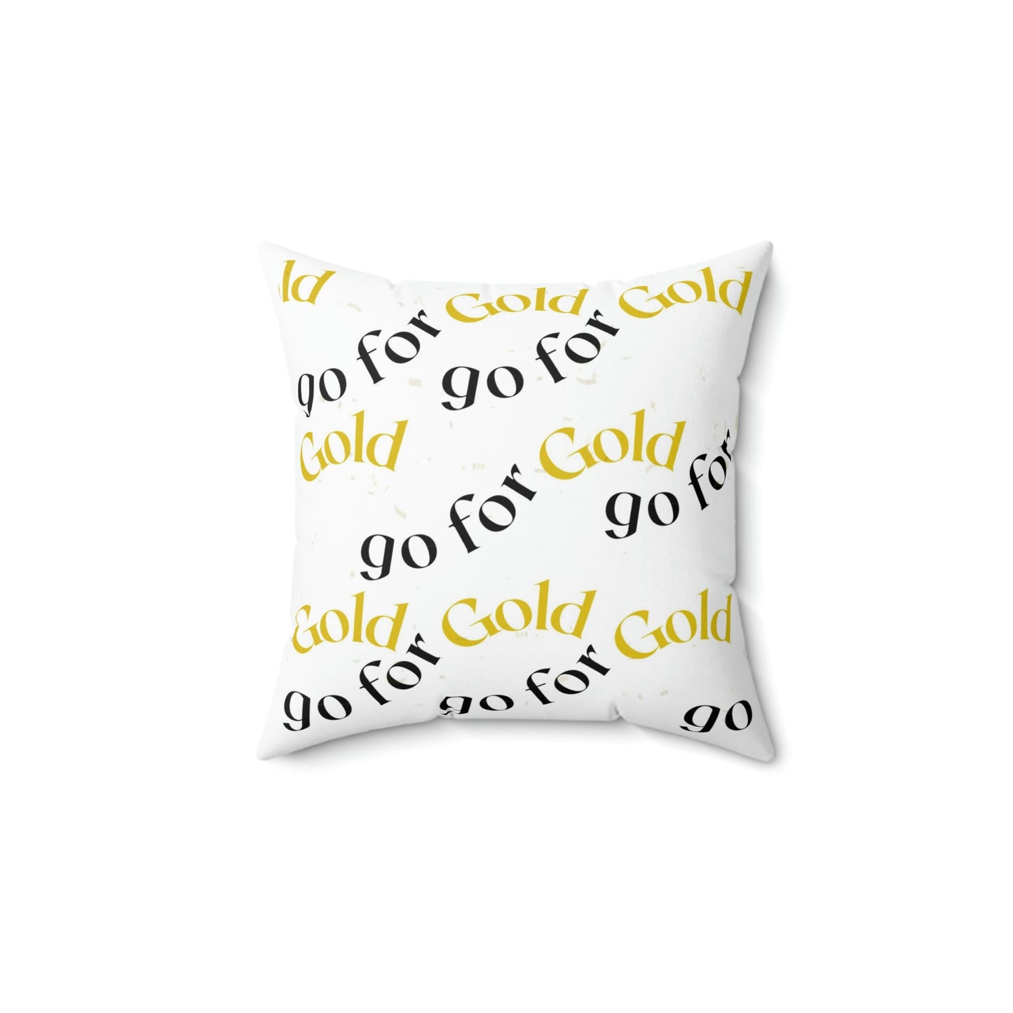 Go for Gold Square Pillow