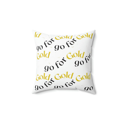 Go for Gold Square Pillow