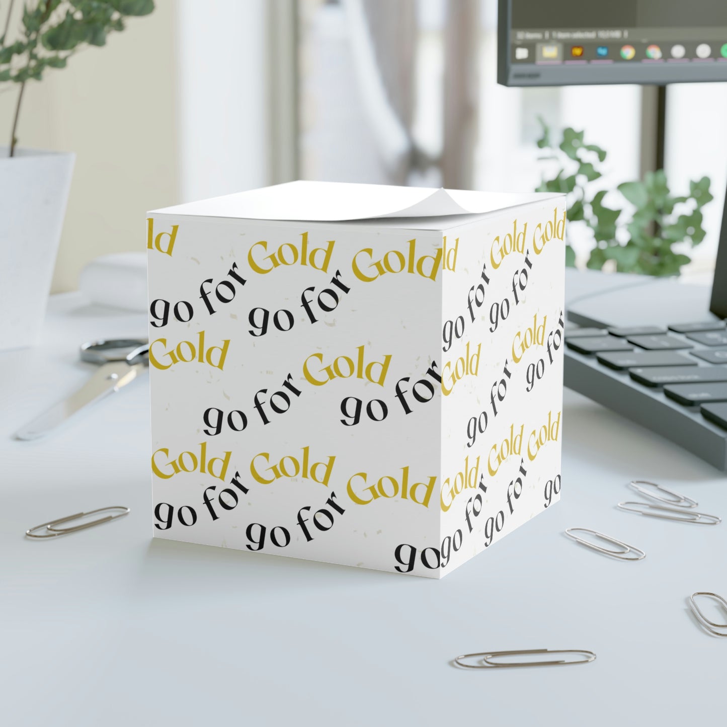 Go for Gold Note Cube